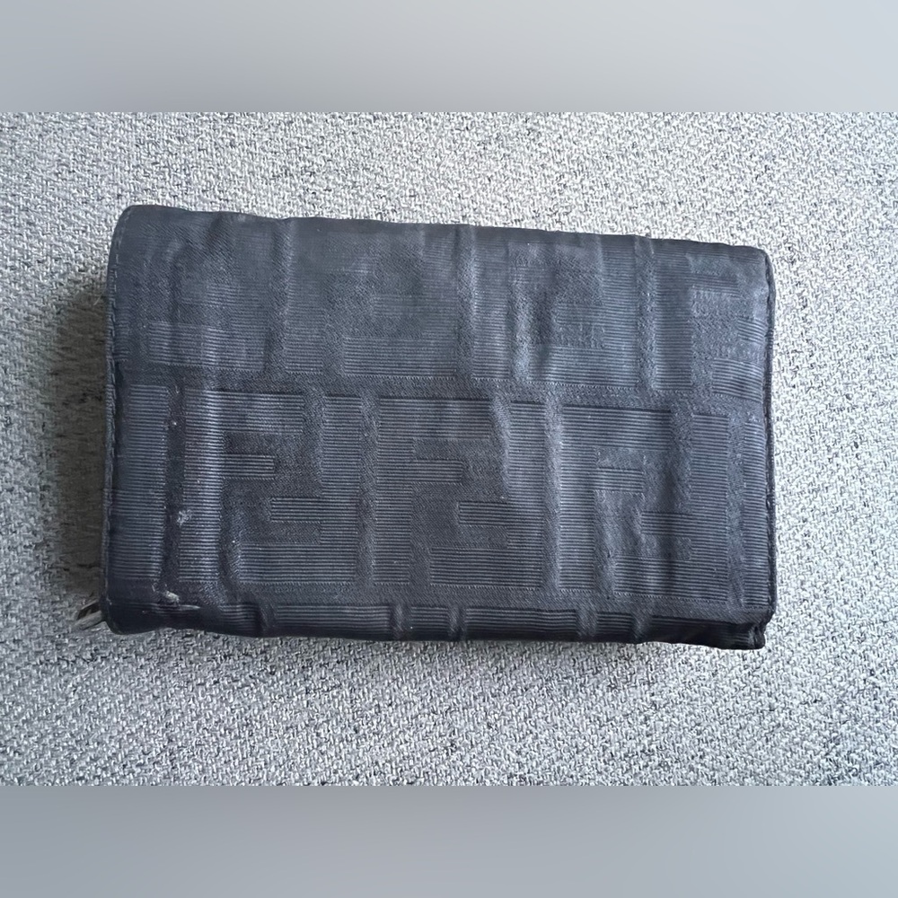 Fendi Black Zucca Compact bifold wallet - Picture 3 of 10
